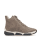 Braune Rieker Damen Schnürstiefel 45962-25 mit modernen Ziernähten. Schuh Innenseite.