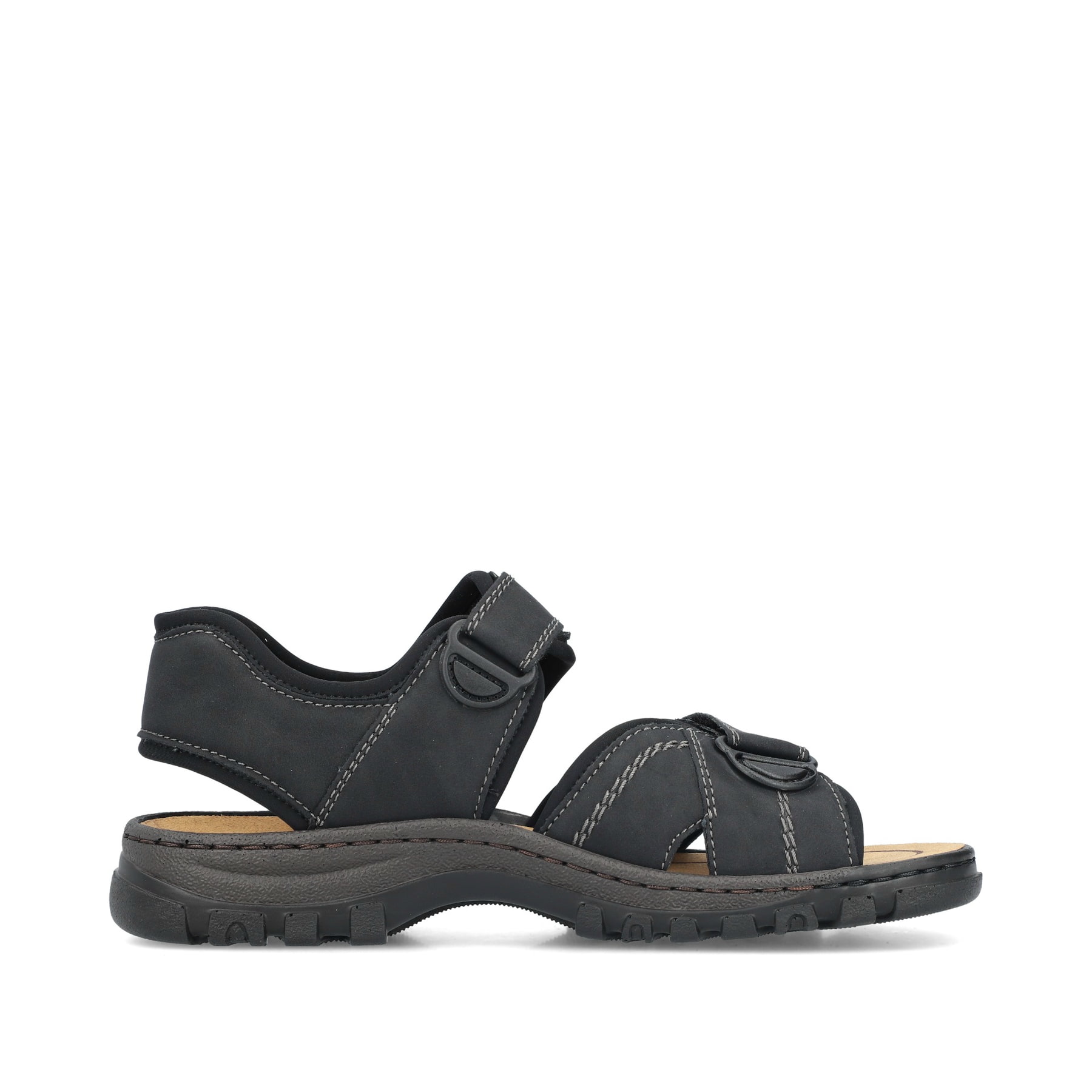 Rieker 25051 heren sandaal, zwart, 47 EU