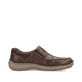 Braune Rieker Herren Slipper 03092-24 mit Elastikeinsatz sowie der Extraweite H. Schuh Innenseite.
