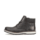 
Graphitschwarze Rieker Herren Schnürstiefel 38434-00 mit Schnürung und Reißverschluss. Schuh Außenseite
