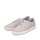 Rosane Rieker Damen Slipper M2356-31, Barfußschuhe mit einem Gummizug. Schuhpaar seitlich schräg.