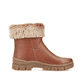 Braune Rieker Damen Kurzstiefel Z1082-25 mit Reißverschluss sowie Fiber-Grip Sohle. Schuh Innenseite
