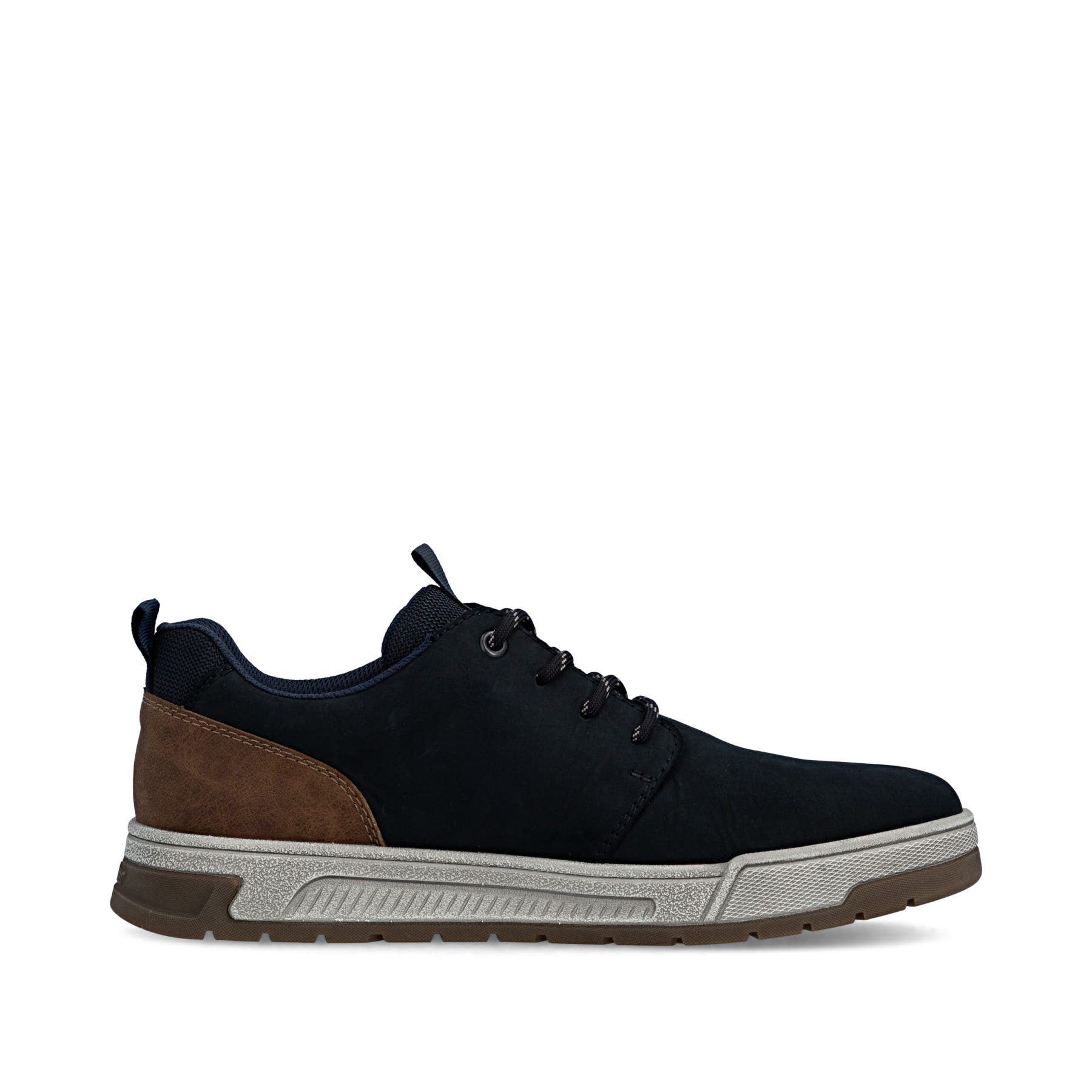 Dunkelblaue Rieker Herren Sneaker Low 36005-14 aus Rauleder. Schuh Innenseite.