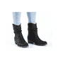 Asphaltschwarze Rieker Damen Chelsea Boots 72690-00 mit einer leichten Sohle. Schuh Innenseite