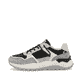 Schwarze Rieker Herren Sneaker Low U1300-00 mit einer Schnürung. Schuh Außenseite.