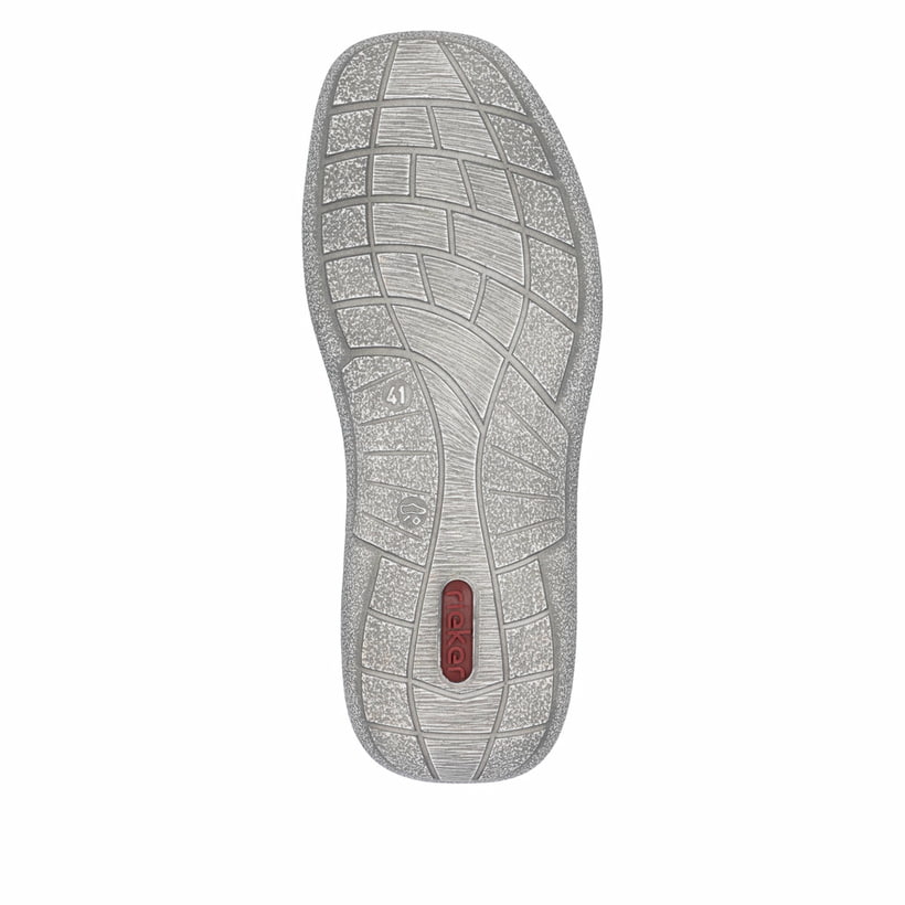 Blaue Rieker Herren Schnürschuhe 03030-14 mit Reißverschluss sowie Extraweite H. Schuh Laufsohle.