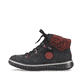 
Graphitschwarze Rieker Damen Schnürschuhe Z4219-00 mit einer robusten Profilsohle. Schuh Außenseite