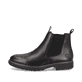 Stahlschwarze Rieker Herren Chelsea Boots 33180-00 mit einem Reißverschluss. Schuh Außenseite.
