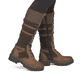 Braune Rieker Damen Schnürstiefel Y8101-25 aus Rauleder. Schuh am Fuß.