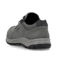Graue Rieker Herren Schnürschuhe 03600-45 mit Reißverschluss sowie Extraweite H. Schuh von hinten.