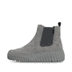 Chelsea Boots Rieker grises pour femme N2553-40 avec fermeture éclair. Côté extérieur de la chaussure.
