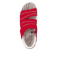 Rote vegane Rieker Damen Trekkingsandalen 68895-33 mit Ready2GO Slip-in Funktion. Schuh von oben.