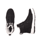 Schwarze Rieker Herren Schnürstiefel U0071-00 aus Rauleder. Schuh von oben, liegend.