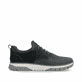 Schwarze Rieker Herren Slipper B9352-00 mit einem Gummizug sowie Extraweite H. Schuh Innenseite.