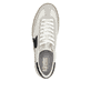 Weiße Rieker Herren Sneaker Low U2200-83 mit einer Schnürung. Schuh von oben.