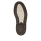 Dunkelbraune Rieker Herren Schnürstiefel F3811-24 mit einem Reißverschluss. Schuh Laufsohle.
