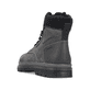 Bottes à lacets Rieker grises pour homme 32312-42 en cuir suédé. Chaussure vue de l'arrière.