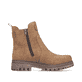 Braune Rieker Damen Chelsea Boots Y7660-24 mit einem Reißverschluss. Schuh Innenseite.