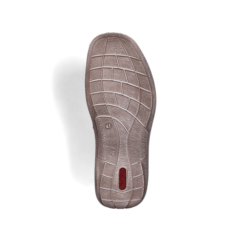 Braune Rieker Herren Schnürschuhe 03030-25 mit Reißverschluss sowie Extraweite H. Schuh Laufsohle.