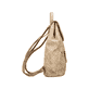 Rieker Damen Rucksack H1603-62 in Beige aus Kunstleder mit Reißverschluss. Rucksack rechtsseitig.