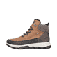 
Karamellbraune Rieker Herren Schnürstiefel 35540-24 mit einer leichten Profilsohle. Schuh Außenseite