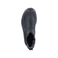 
Asphaltschwarze Rieker Damen Chelsea Boots 78292-00 mit einer robusten Profilsohle. Schuh von oben