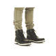 
Tiefschwarze Rieker Herren Schnürstiefel F8301-00 mit Flip-Grip Sohle mit Spikes. Schuh am Fuß