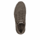 Beige Rieker Herren Sneaker Low 11504-64 mit Reißverschluss sowie Extraweite H. Schuh von oben.