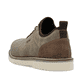 Beige Rieker Herren Slipper 04550-64 mit einem Gummizug sowie der Extraweite H. Schuh von hinten.