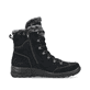 Schwarze Rieker Damen Schnürstiefel L7145-00 mit wasserabweisender TEX-Membran. Schuh Innenseite.