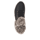 Schwarze Rieker Damen Schnürstiefel W0063-00 aus Glattleder. Schuh von oben.