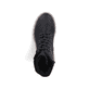Schwarze Rieker Damen Biker Boots 71831-00 mit wasserabweisender TEX-Membran. Schuh von oben.