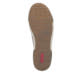 Bordeauxfarbene Rieker Damen Schnürstiefel N0709-35 mit einem Reißverschluss. Schuh Laufsohle.