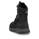 Schwarze Rieker Herren Schnürstiefel U0171-00 mit wasserabweisender TEX-Membran. Schuh von hinten.