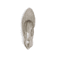 Grüne Rieker Slingpumps 47060-52 mit Schnalle sowie schockabsorbierender Sohle. Schuh von oben.