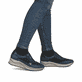Mocassins Rieker bleus pour femme N9552-14 avec fermeture éclair. Chaussure au pied.
