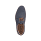 Blaue Rieker Herren Schnürschuhe 16504-16 mit der Extraweite H. Schuh von oben.