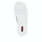 Beige Rieker Damen Pantoletten V7955-60 aus Rauleder mit trendiger Schnalle. Schuh Laufsohle.