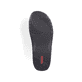 Schwarzgraue Rieker Herren Pantoletten 25569-00 mit einem Klettverschluss. Schuh Laufsohle.