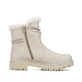 Hellbeige Rieker Damen Kurzstiefel Y2470-60 mit Reißverschluss sowie einer Profilsohle. Schuh Innenseite