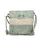 Rieker Damen Handtasche H1517-52 in Mintgrün-Hellbeige aus Kunstleder mit Reißverschluss. Handtasche Vorderseite.