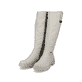 Asphaltschwarze Rieker Damen Hochschaftstiefel Y4760-00 mit einer leichten Sohle. Schuh Innenseite