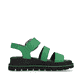 Grüne Rieker Damen Riemchensandalen W1650-52 mit ultra leichter Sohle. Schuh Innenseite.