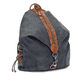 Rieker Rucksack H1055-14 in Blau mit Innenfach, Reißverschluss, Handyfach und praktischem Karabiner. Linksseitig.