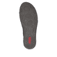 Brombeerfarbene Rieker Damen Slipper 52560-30 mit farbenfrohen Details. Schuh Laufsohle.