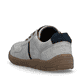 Mocassins Rieker gris pour homme 08351-40 avec bande élastique. Chaussure vue de l'arrière.