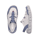 Mocassins Rieker beiges pour femme L0375-91 en cuir lisse. Chaussure vue de dessus, couchée.