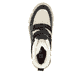 Meeresblaue Rieker Damen Schnürstiefel X8638-14 mit einer robusten Profilsohle. Schuh Innenseite