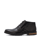 Schwarze Rieker Herren Kurzstiefel 14609-00 aus Glattleder. Schuh Außenseite.
