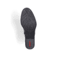 
Nachtschwarze Rieker Damen Stiefeletten 73450-00 mit Reißverschluss sowie Blockabsatz. Schuh Laufsohle
